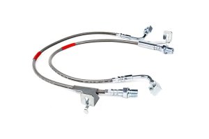 Chevrolet V20 Suburban Brake Lines - Front - Rough Country - Extended - Stainless - '87-'88